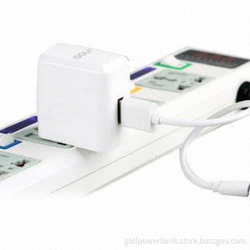 2.1A Mobile Phone Adapter with Collapsible Plug